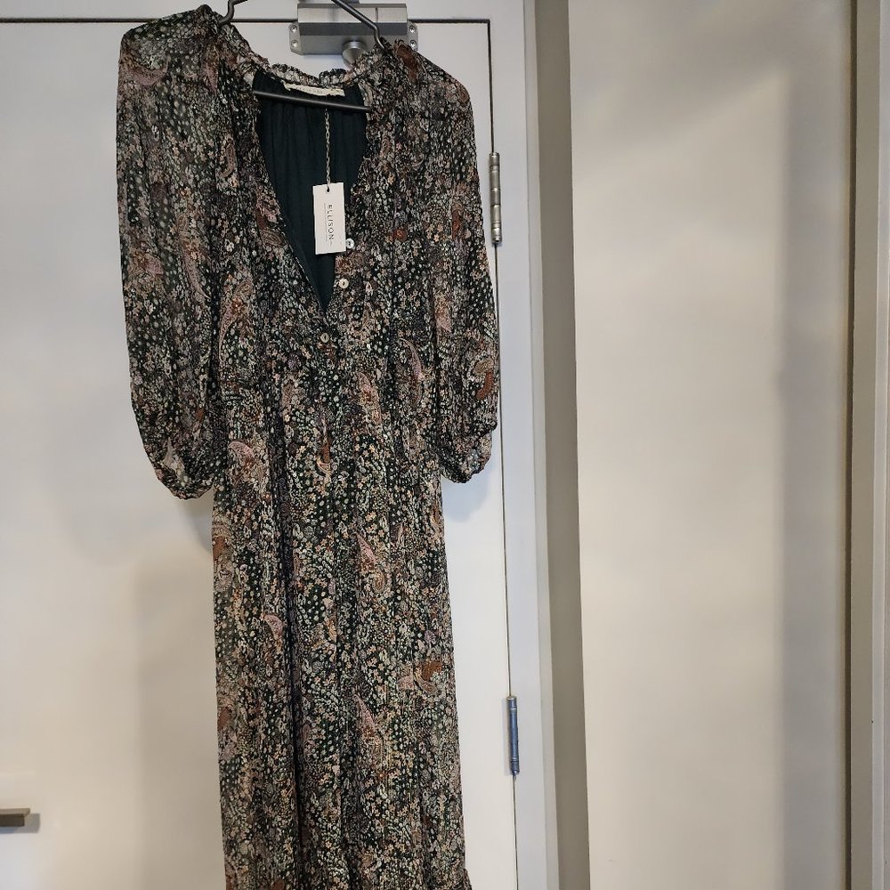 Paisley maxi dress
